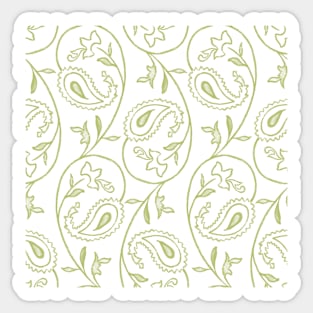 Vintage Pattern - Green Sticker